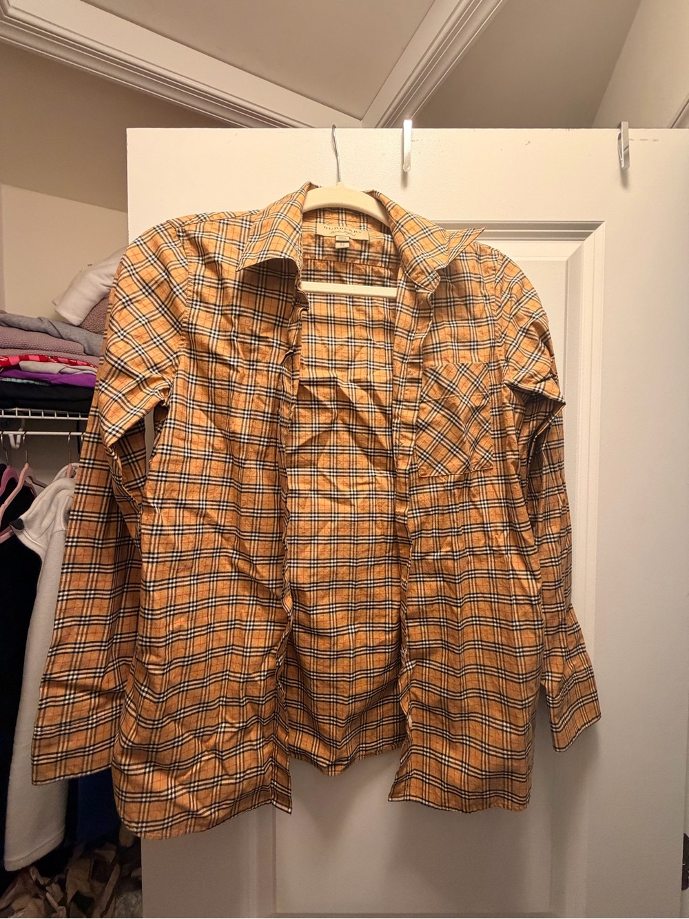 Burberry  Plaid Button-Down Shirt